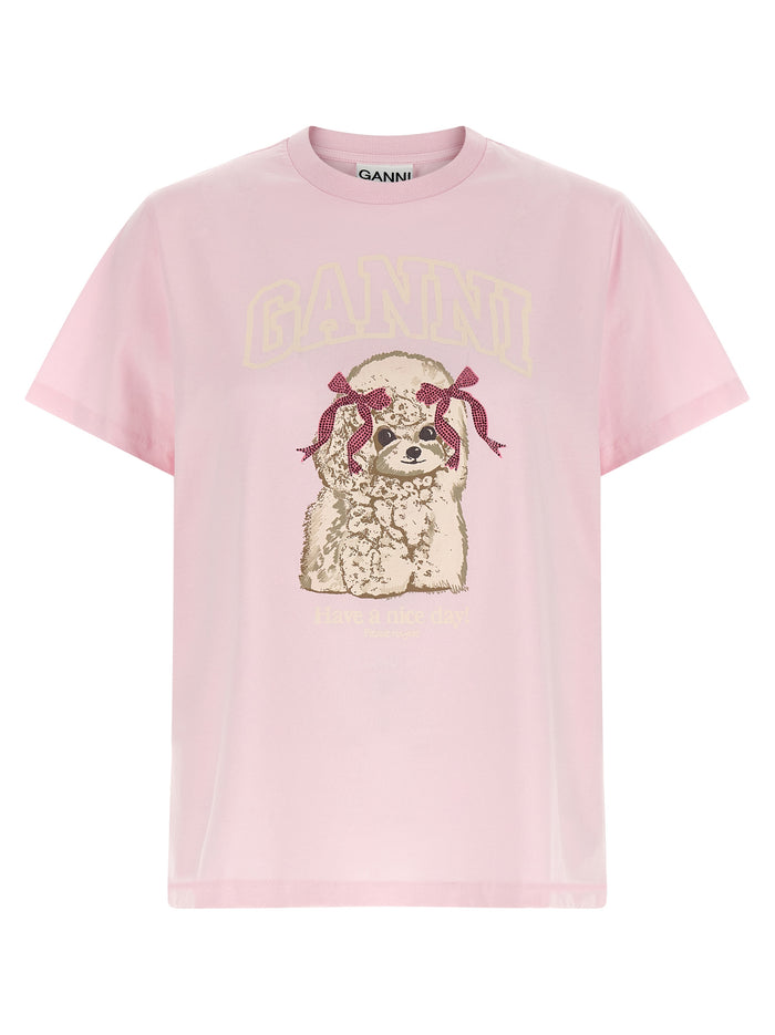Printed T-shirt Pink Organic Cotton