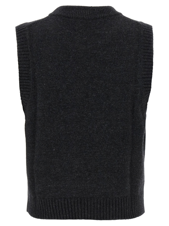 Dog vest Black Wool Gilet