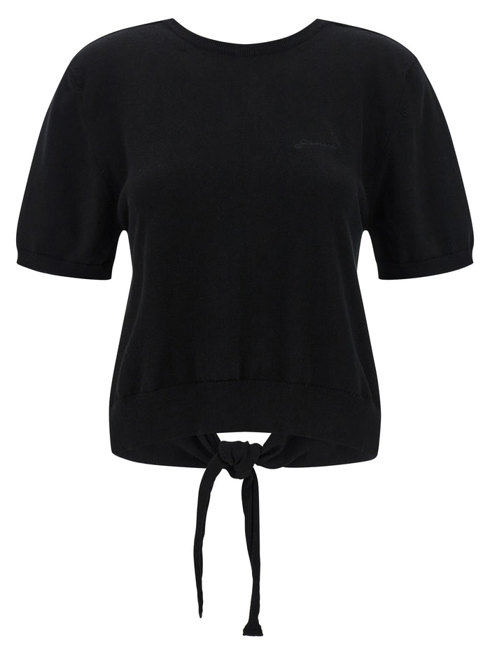 Bare back sweater Black Organic Cotton Sweater, Cardigans