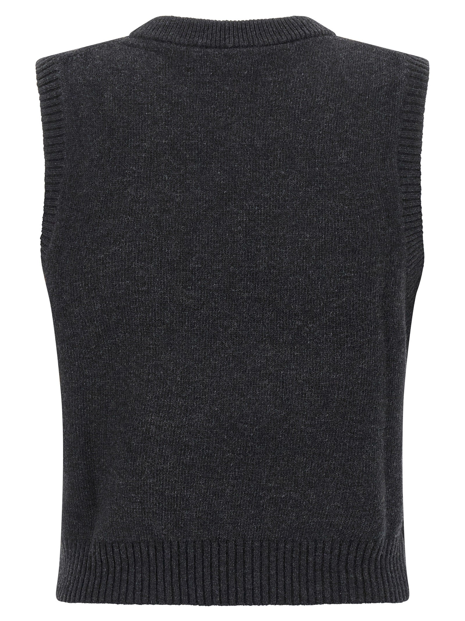 Cherry vest Black Wool Gilet
