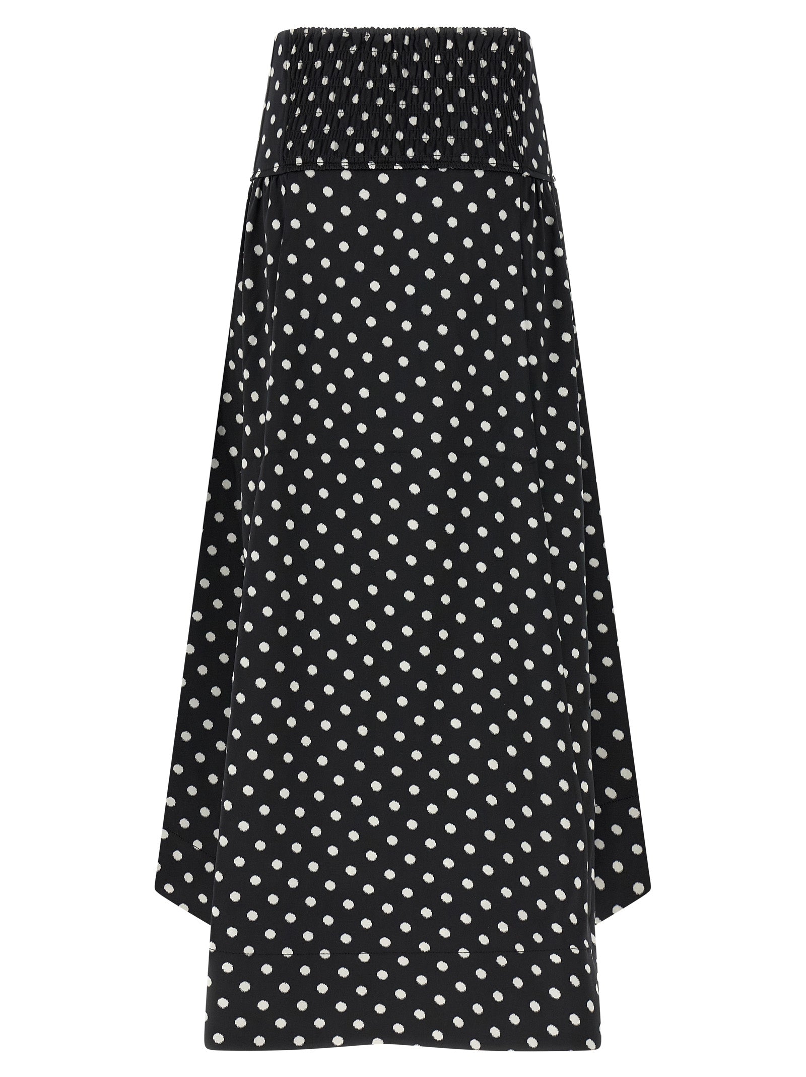 Polka Dots Skirt Black Polyester