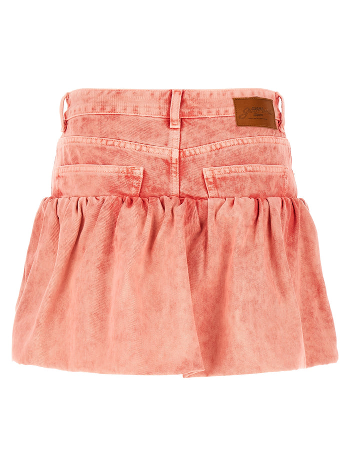 Denim Jeans Skirt Pink Organic Cotton