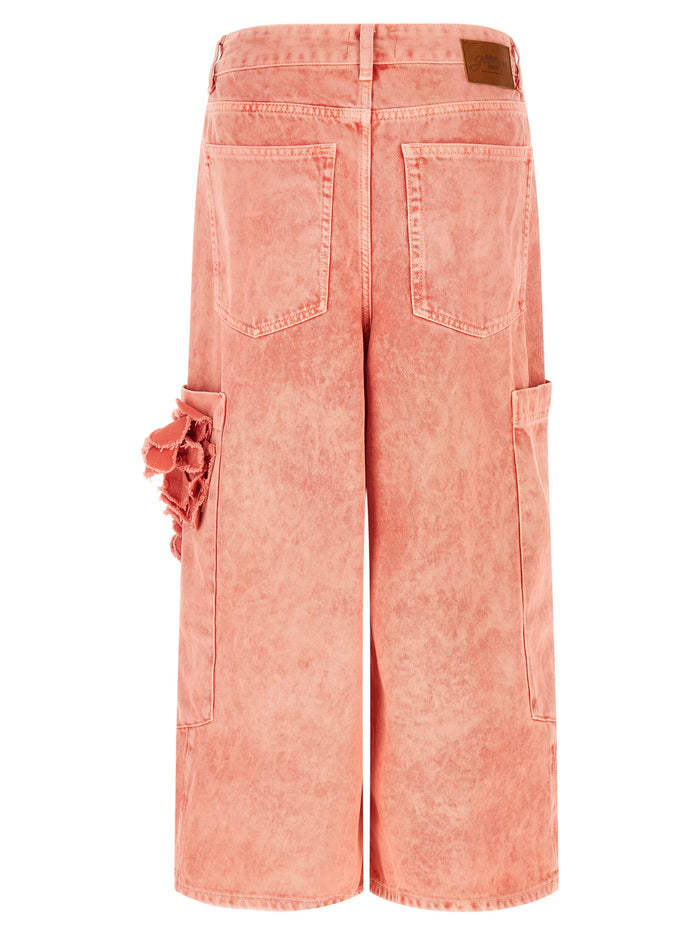 Cropped Jeans Pink Organic Cotton