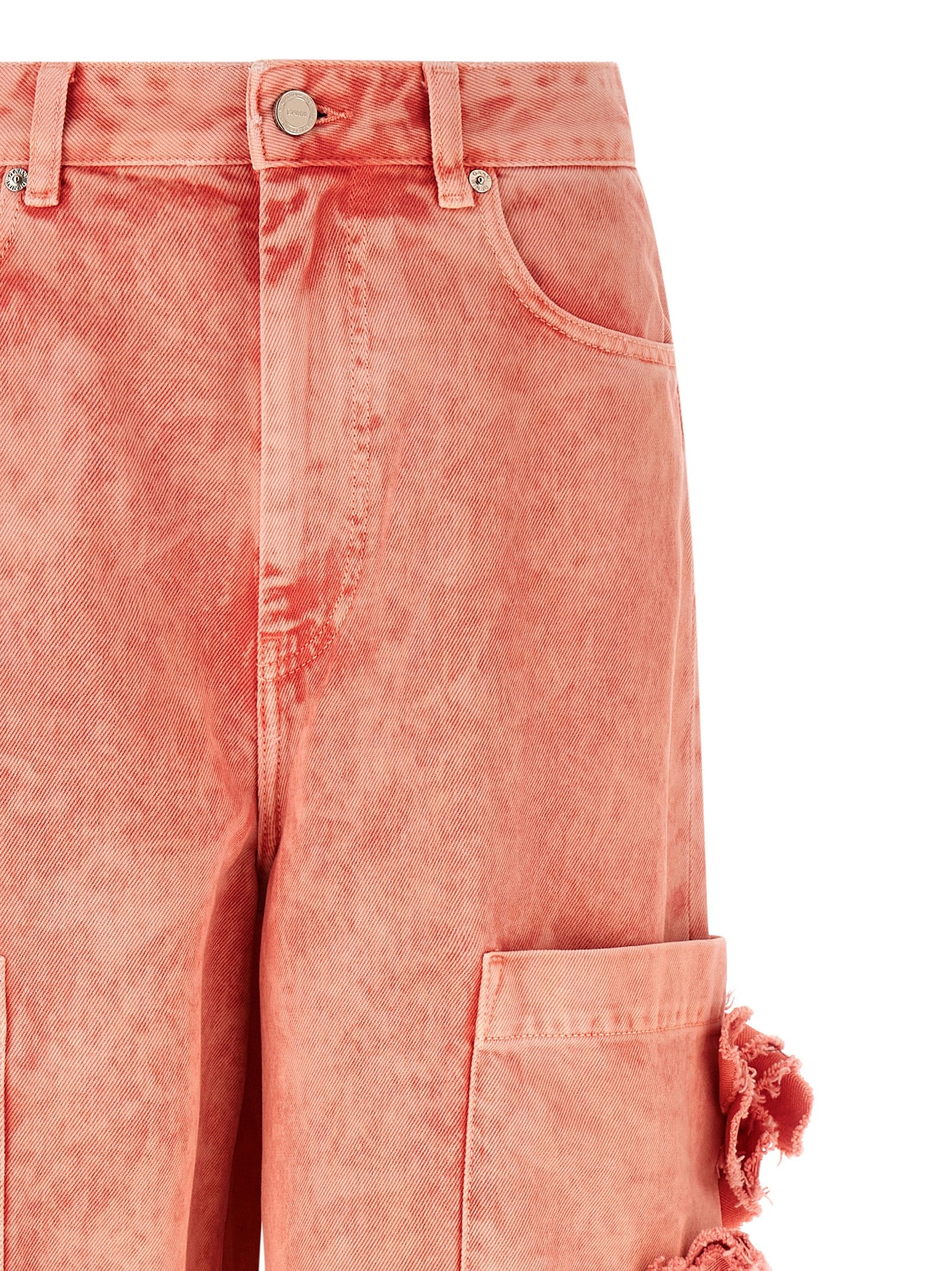 Cropped Jeans Pink Organic Cotton