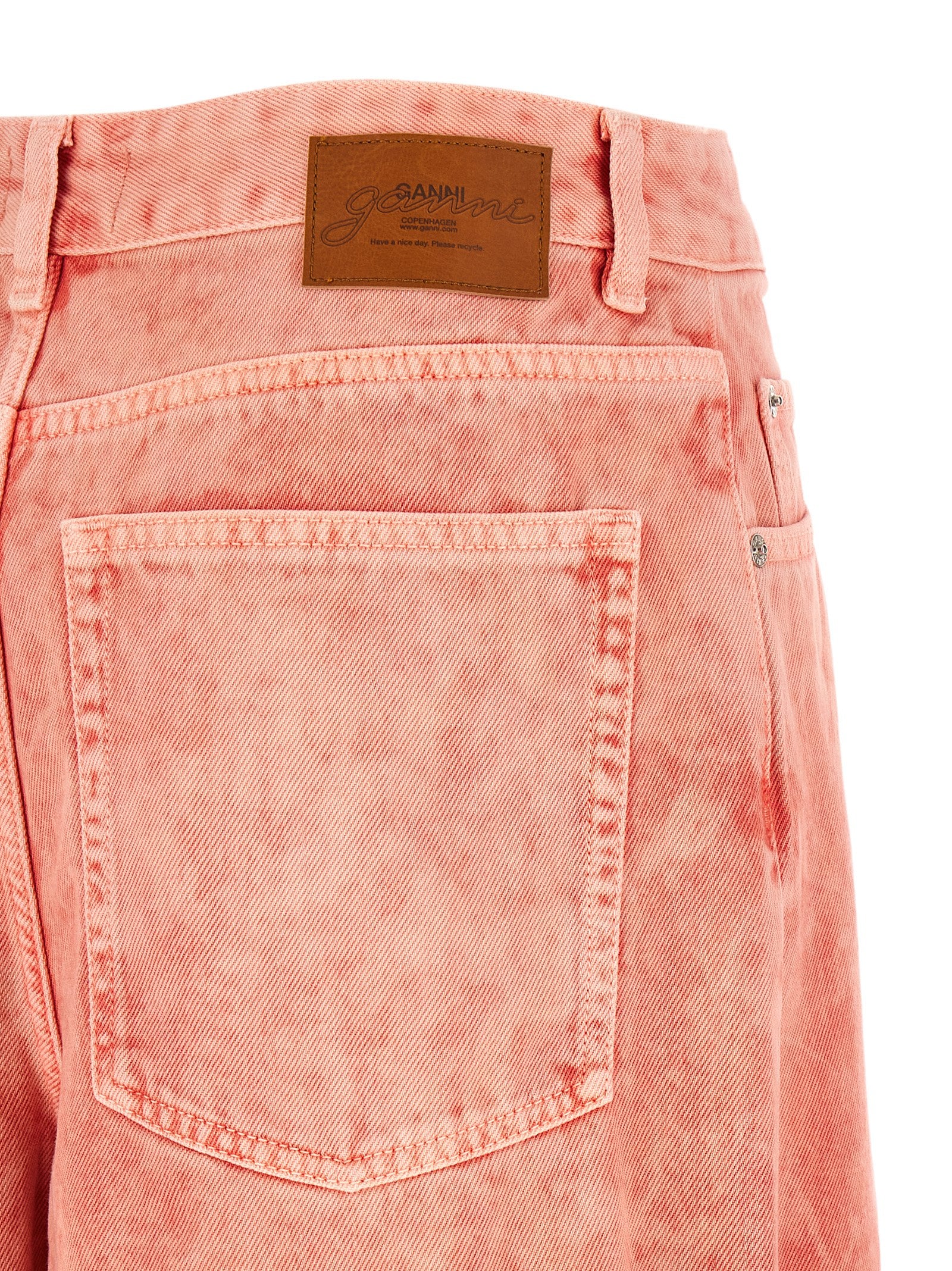 Cropped Jeans Pink Organic Cotton