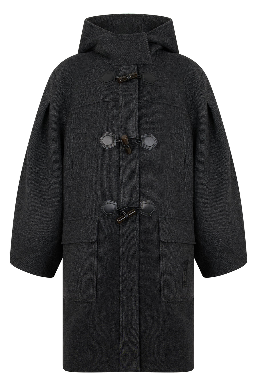 Coat With Loops Phantom Wool