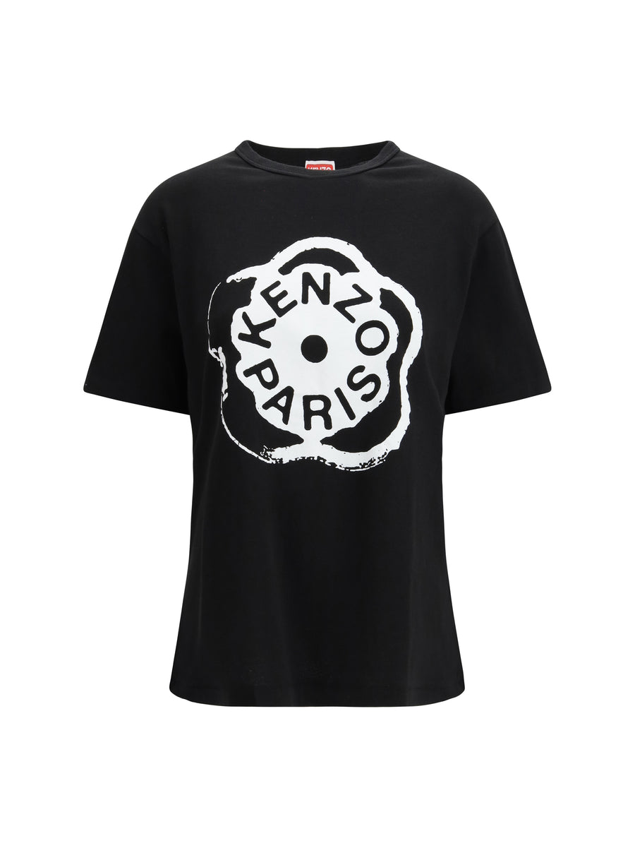 Boke Flower 2.0 Loose T-Shirt Black Cotton T-shirts