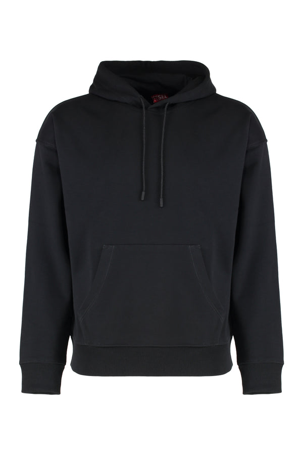 Diesel S-Rob-Hood-R1 Cotton Hoodie Black Jumpers