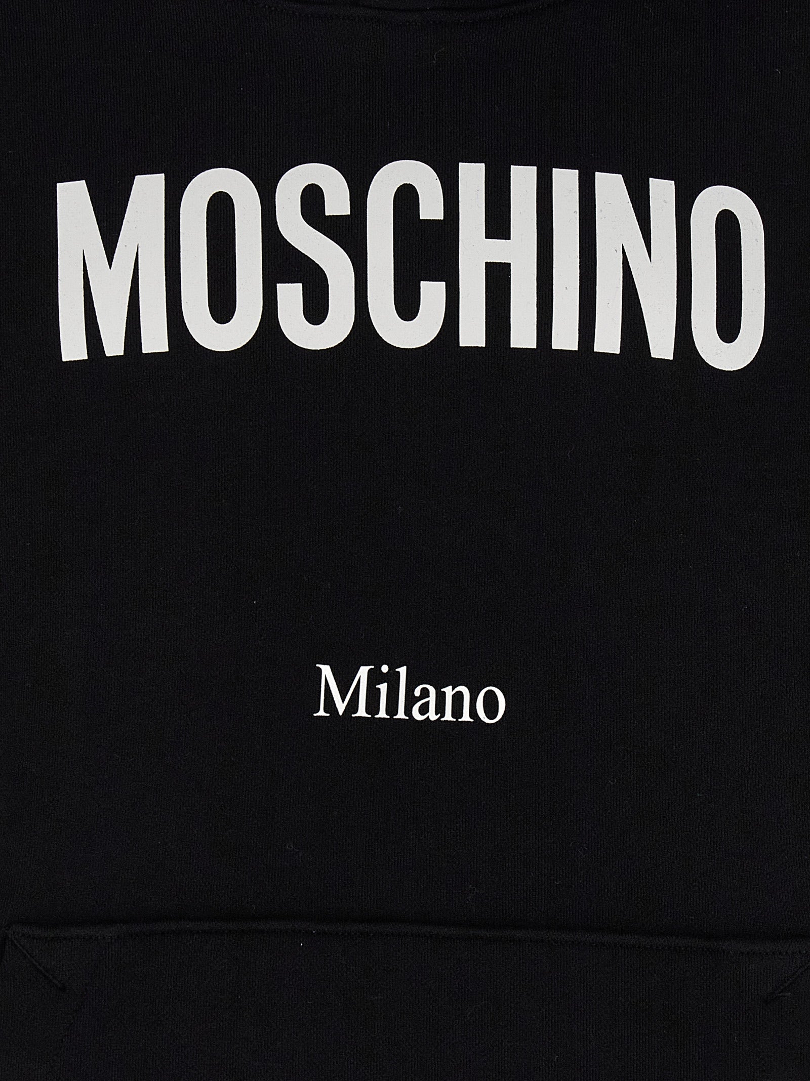 Logo print hoodie Black Cotton Sweatshirt