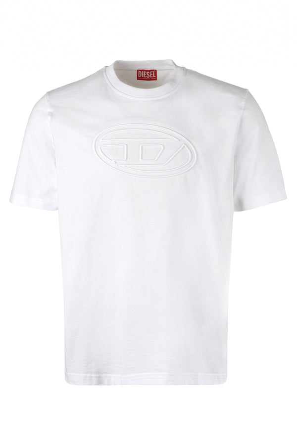 Crew-Neck T-Shirt T-Adjust-Bigoval White Cotton T-shirts