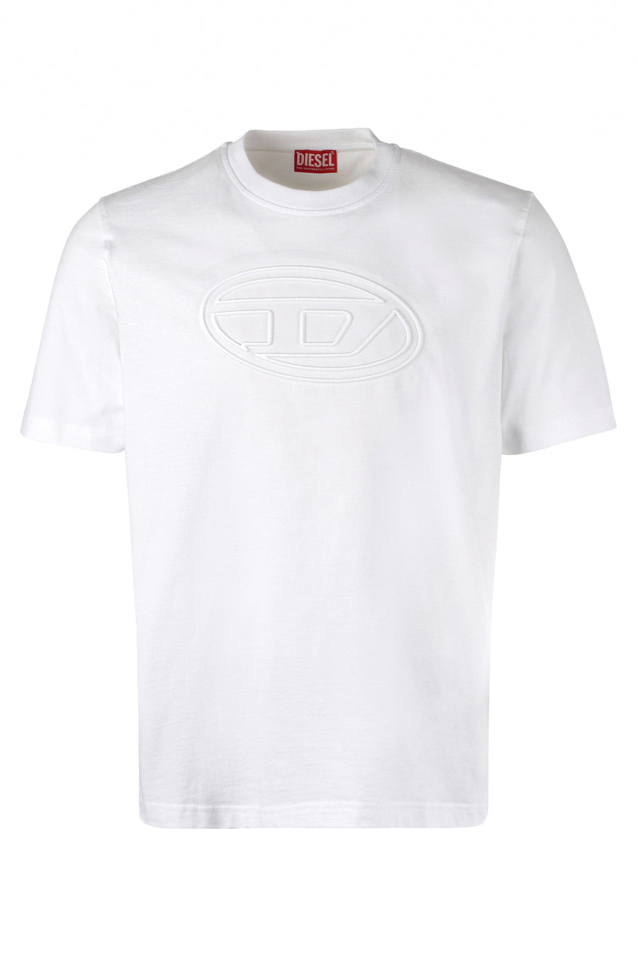 Crew-Neck T-Shirt T-Adjust-Bigoval White Cotton T-shirts