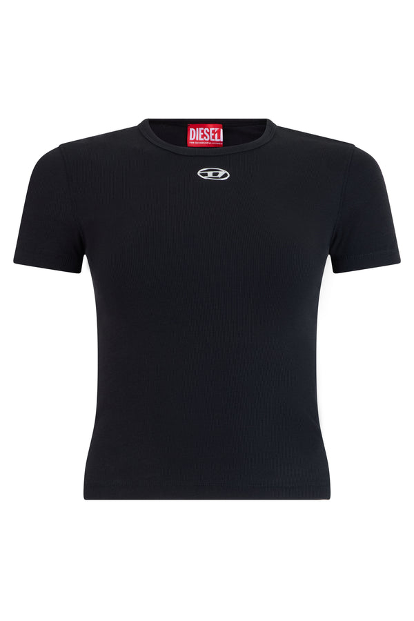 T-Shirt Oval D Logo Stretch Cotton Black T-shirts & Jerseys