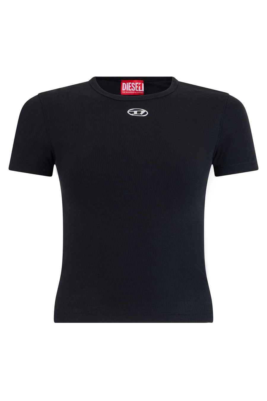 T-Shirt Oval D Logo Stretch Cotton Black T-shirts & Jerseys