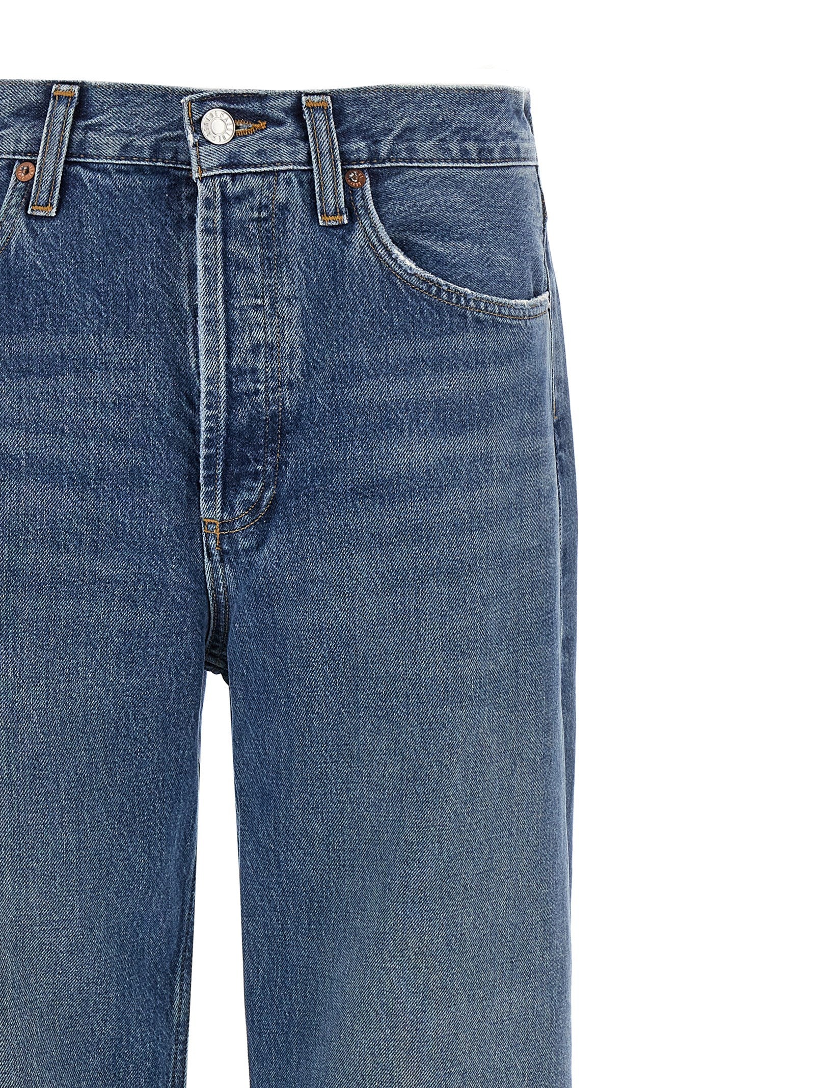 Kelly jeans Blue Cotton Lyocell Acrylic