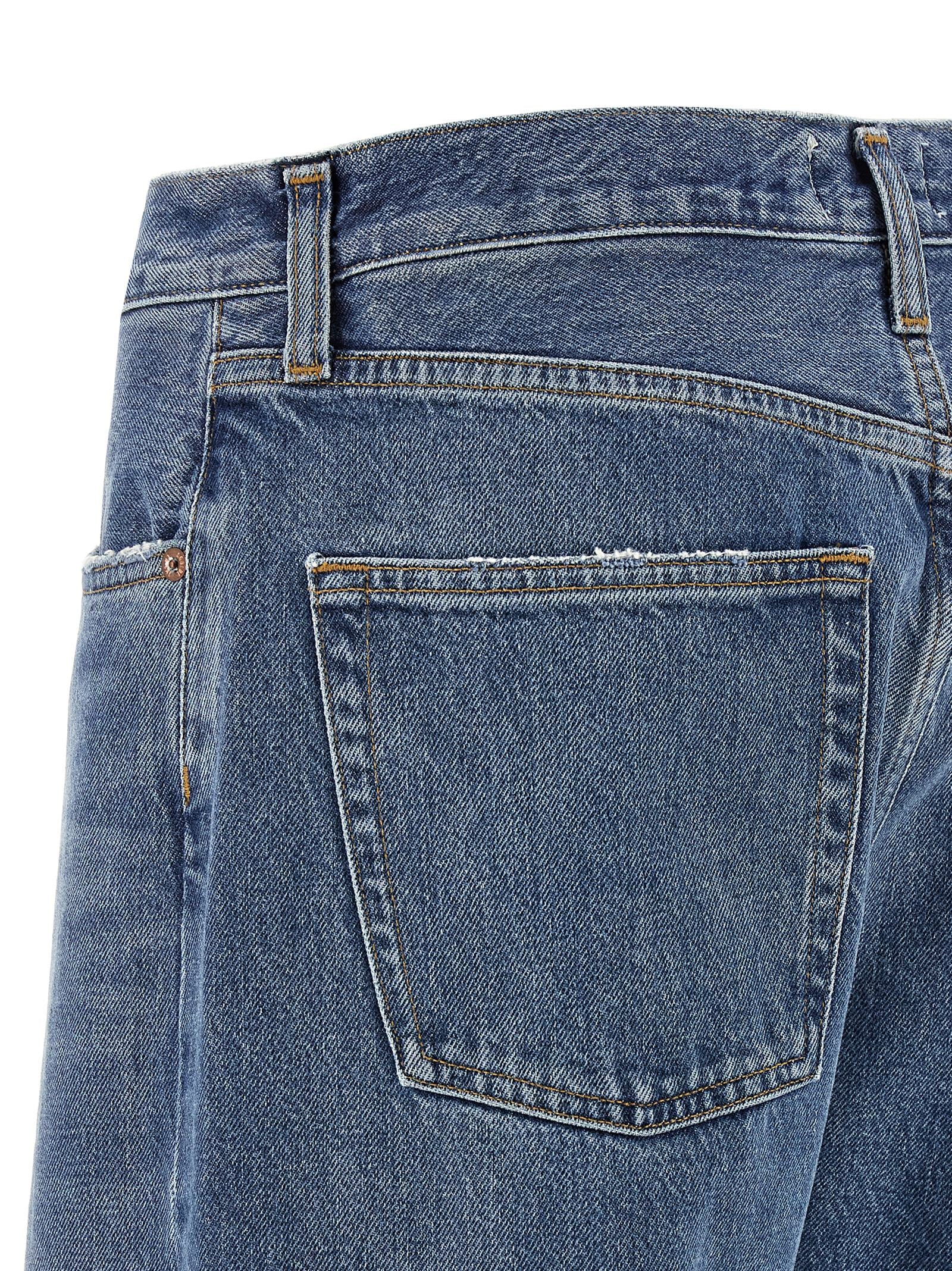 Kelly jeans Blue Cotton Lyocell Acrylic