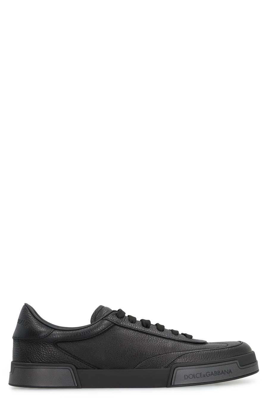 Dolce & Gabbana Portofino Yacht Low-Top Sneakers Black Lamb Trainers