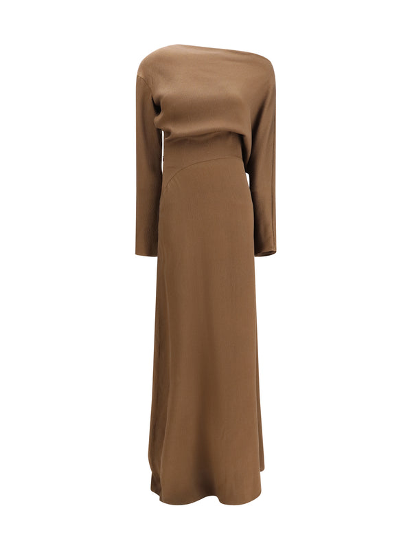 Petar Petrov 96% silk; 4% elastane dress in beige