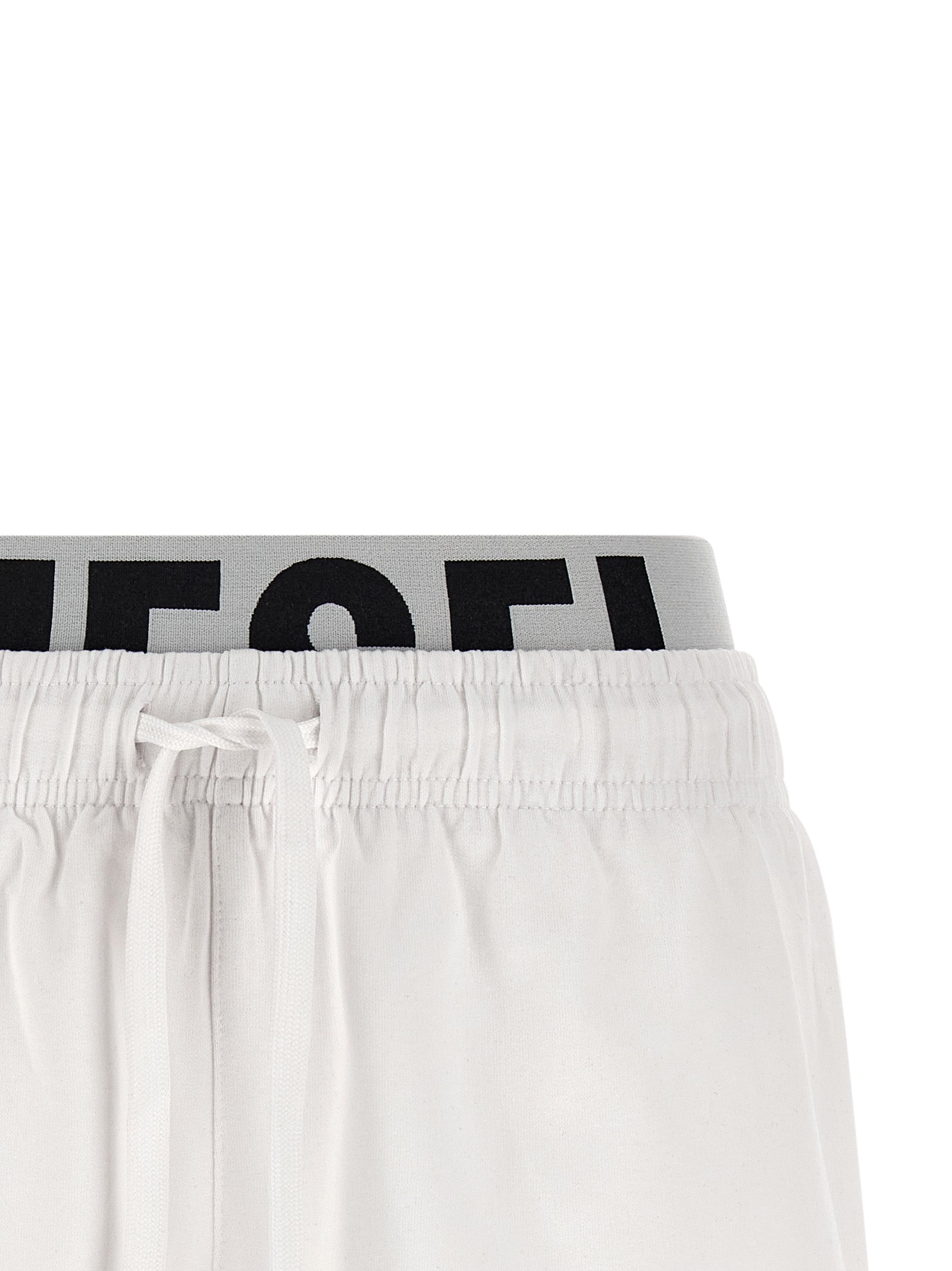 Miranda-D-Pop shorts White Cotton Polyester Elastane Bermuda