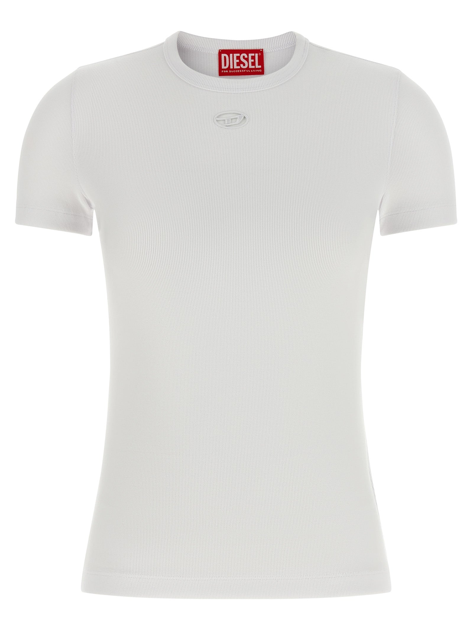 T-Ribber-Od T-shirt White Cotton Elastane