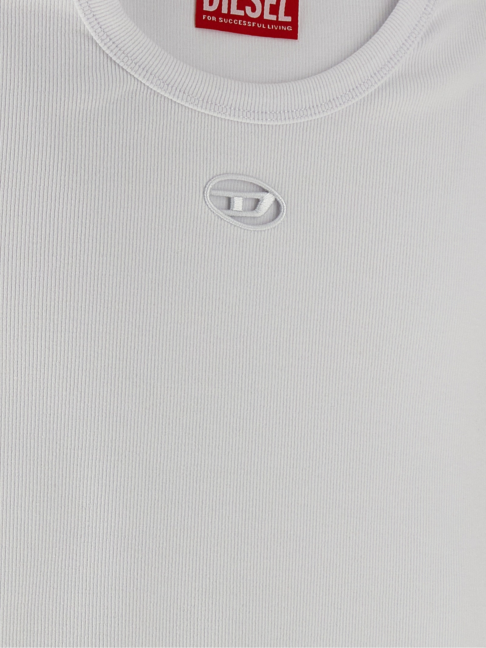 T-Ribber-Od T-shirt White Cotton Elastane