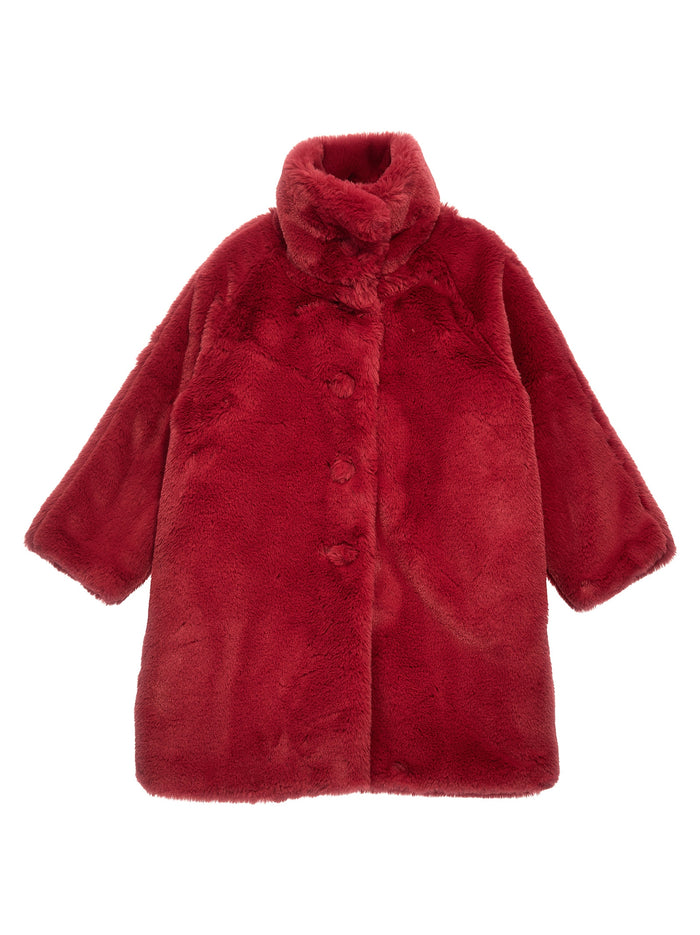 Faux fur coat Fuchsia Polyester