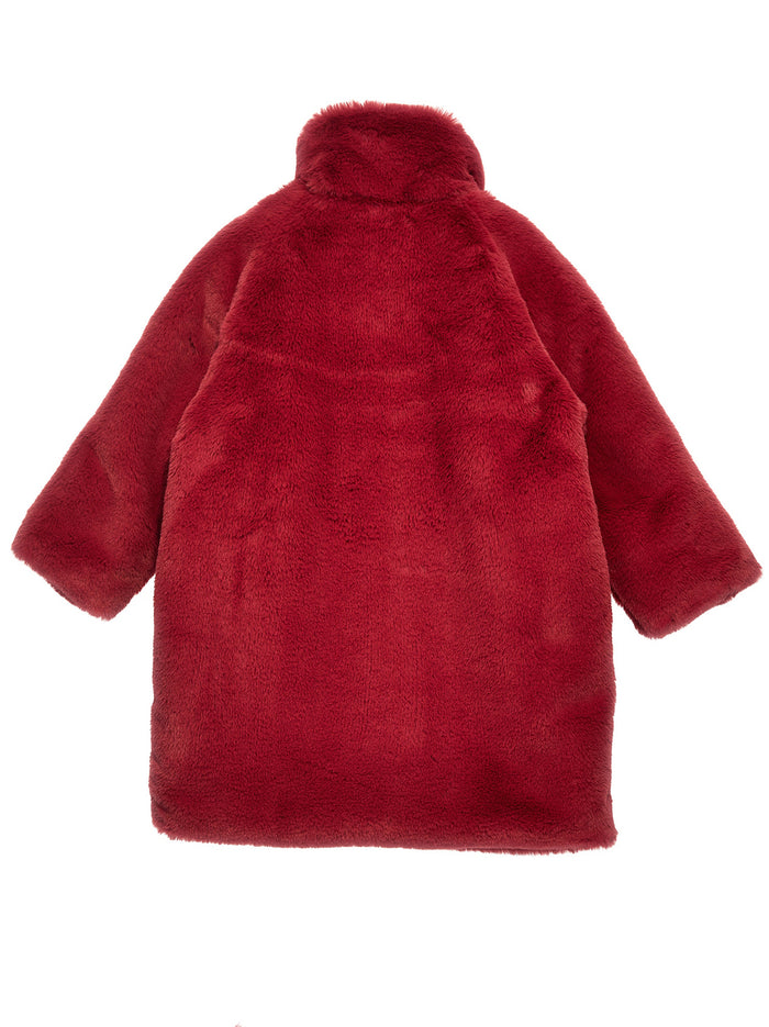 Faux fur coat Fuchsia Polyester