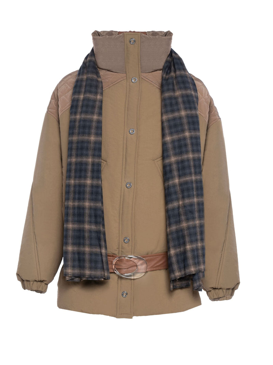 Amy Down Jacket Beige Polyamide Puffer