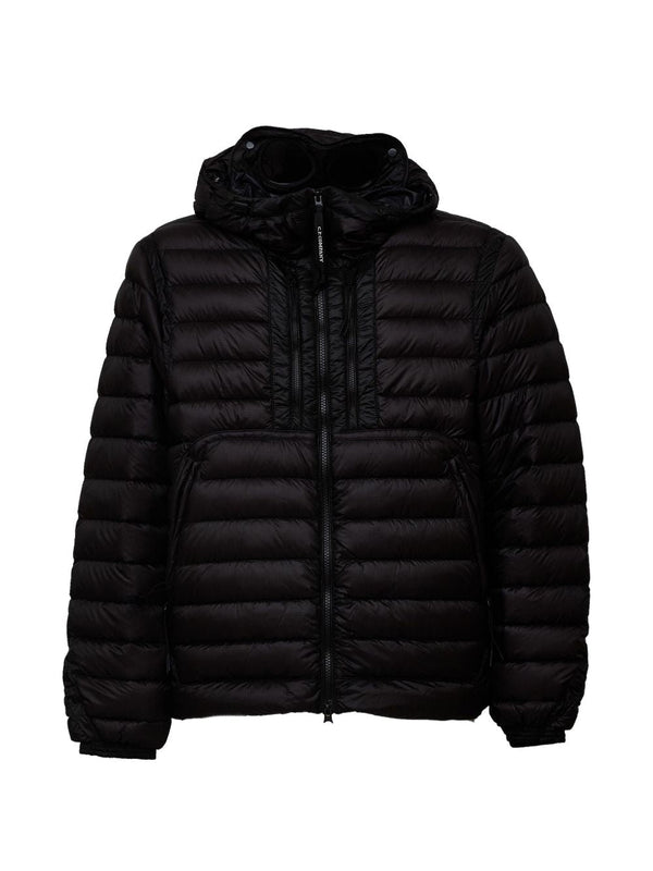 Down Jacket Black Nylon Polyamide Padded &