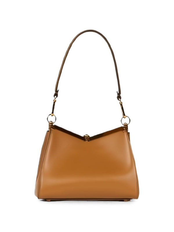 Shoulder Bag Vela Small Yellow Calf Leather