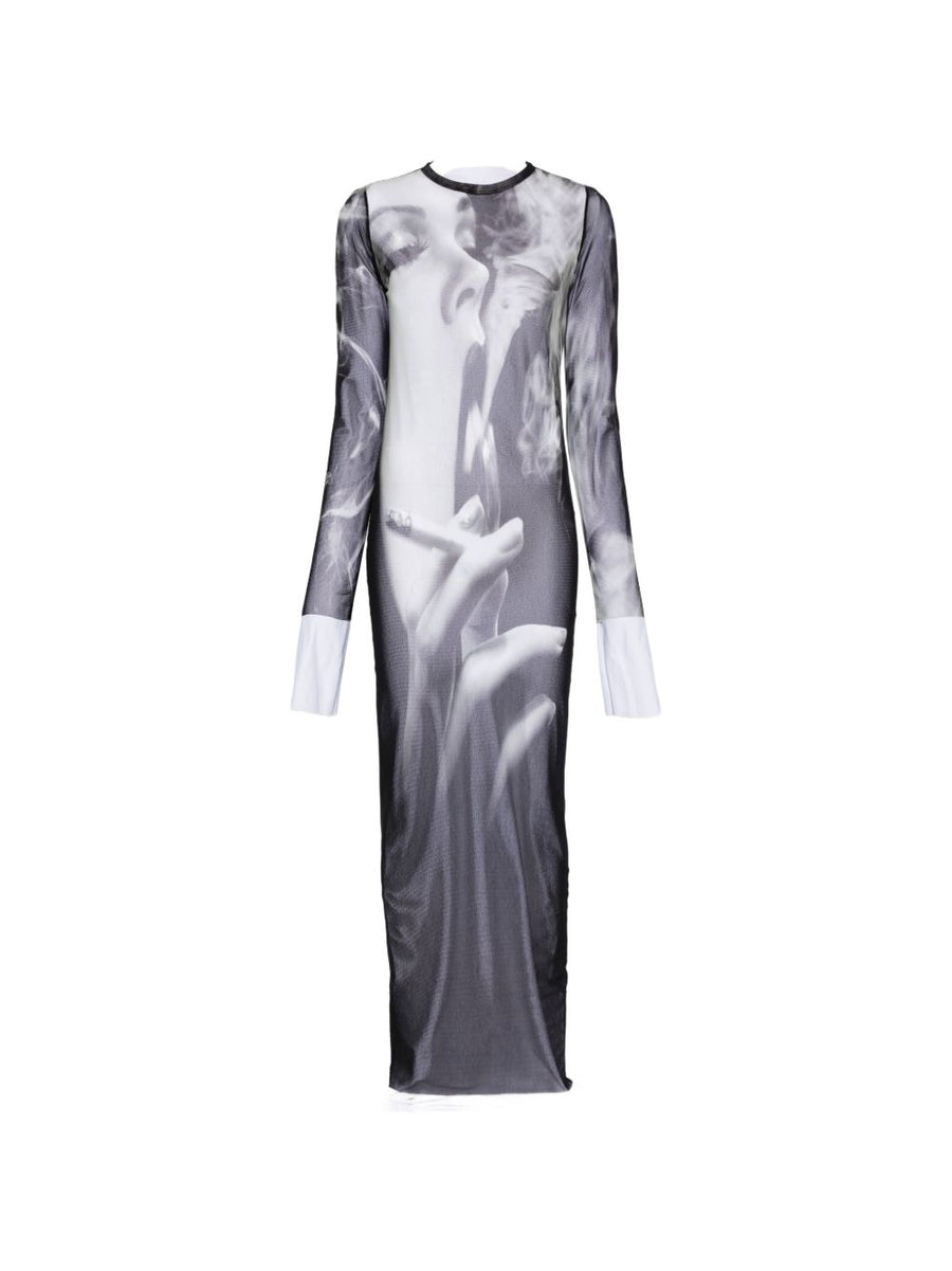 Long Dress The Smoking Women Black Polyamide