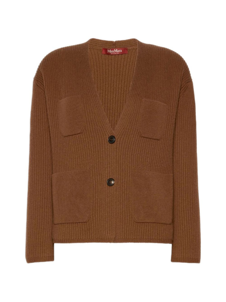 Cardigan Mstfiltro Brown Wool And Cashmere Cardigans
