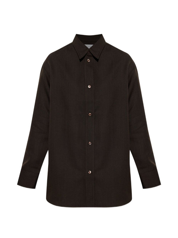 Shirt Rouen Brown Virgin Wool