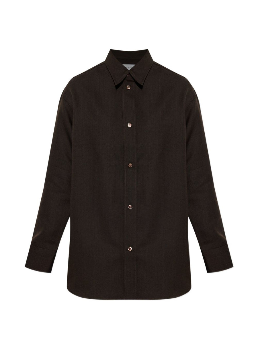 Shirt Rouen Brown Virgin Wool