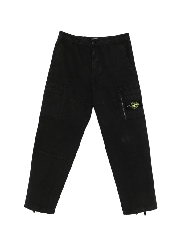 Cotton Trousers Black