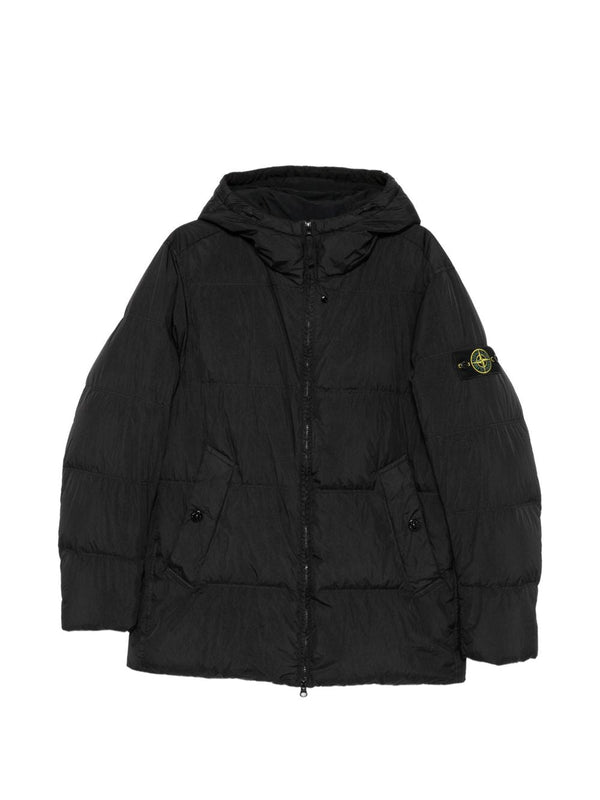Down Jacket Black Padded &