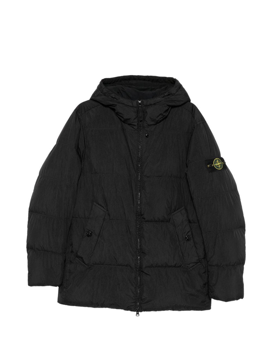 Down Jacket Black Padded &