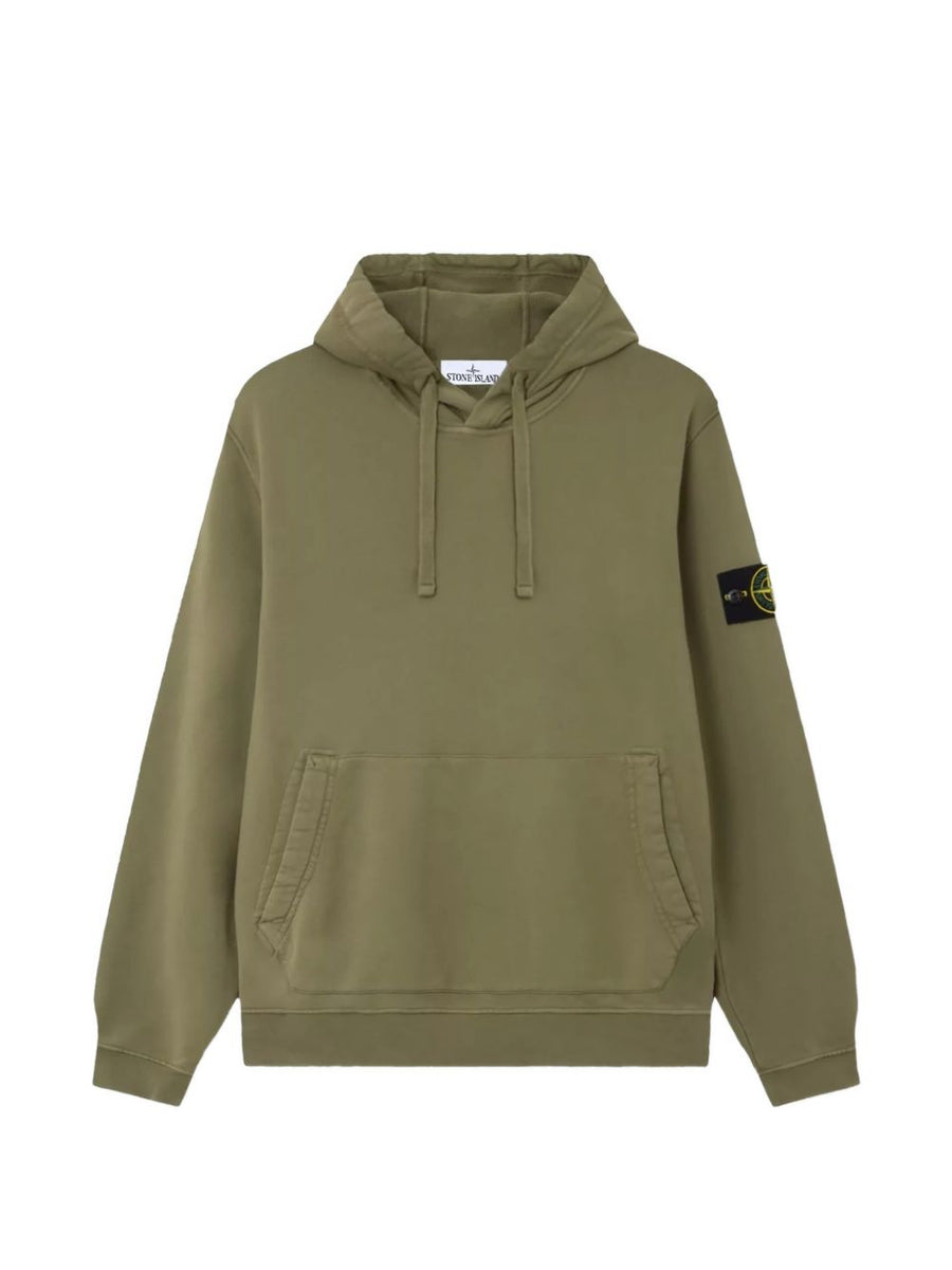 Hooded Sweatshirt Green Organic Cotton Sweatshirts