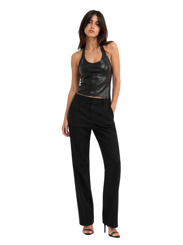 Top Cherry Lambskin Black Tops