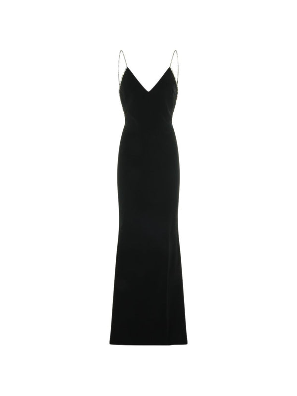 Maxi Dress Black Acetate