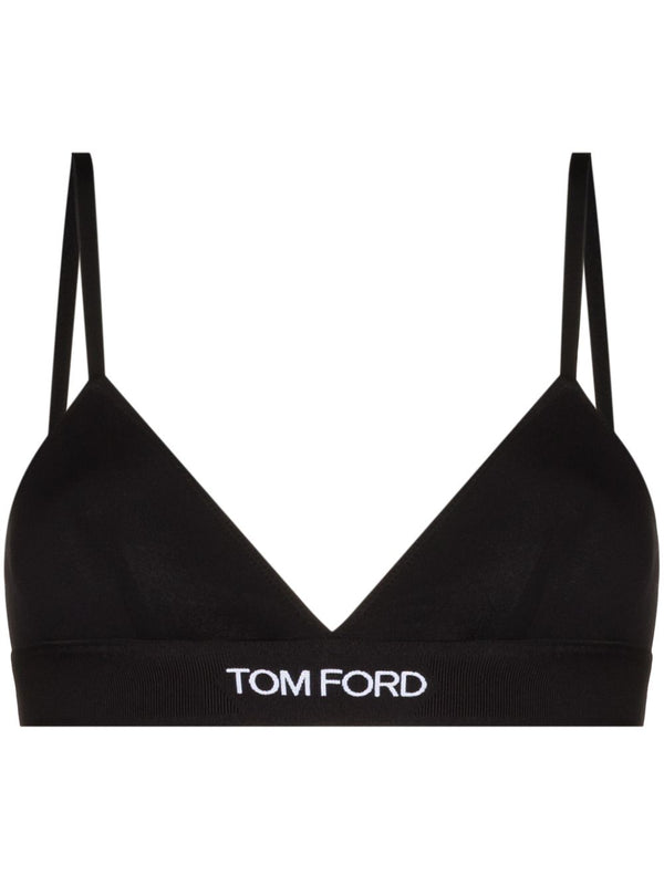Top With V-Neck Black Modal Tops
