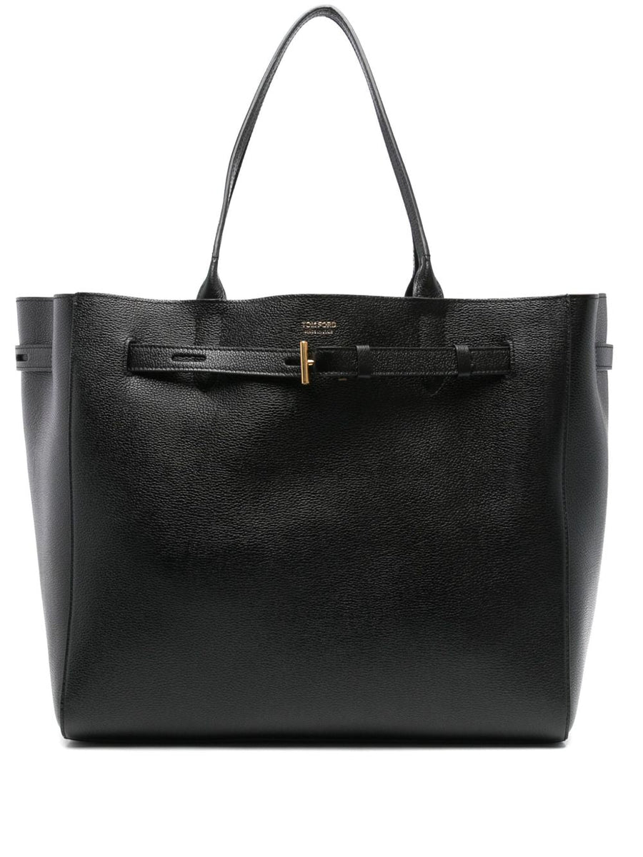 Tote Bag Audrey Black Leather Calf
