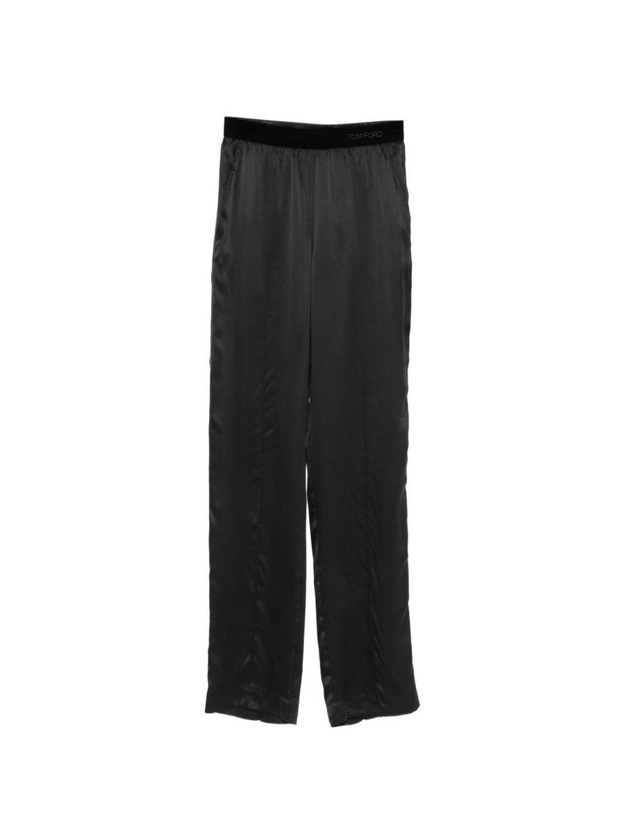 Trousers Black Silk