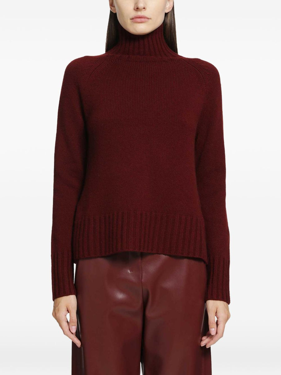 Sweater Smmmantova Wool And Cashmere Bordeaux