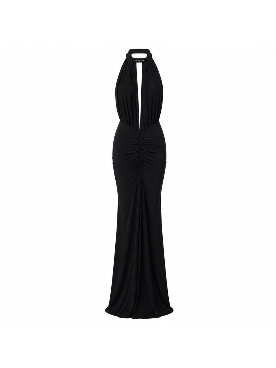 Long Dress Glenn Black Polyamide