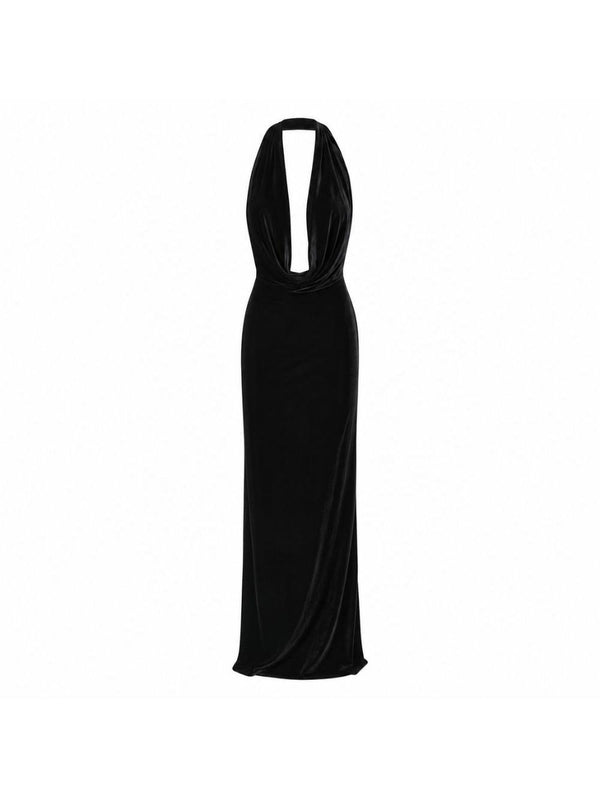 Long Dress Venus Black Polyamide