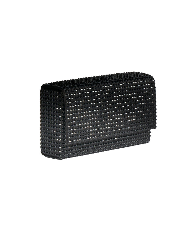Satin Clutch Paloma Mini Black Silk Bags