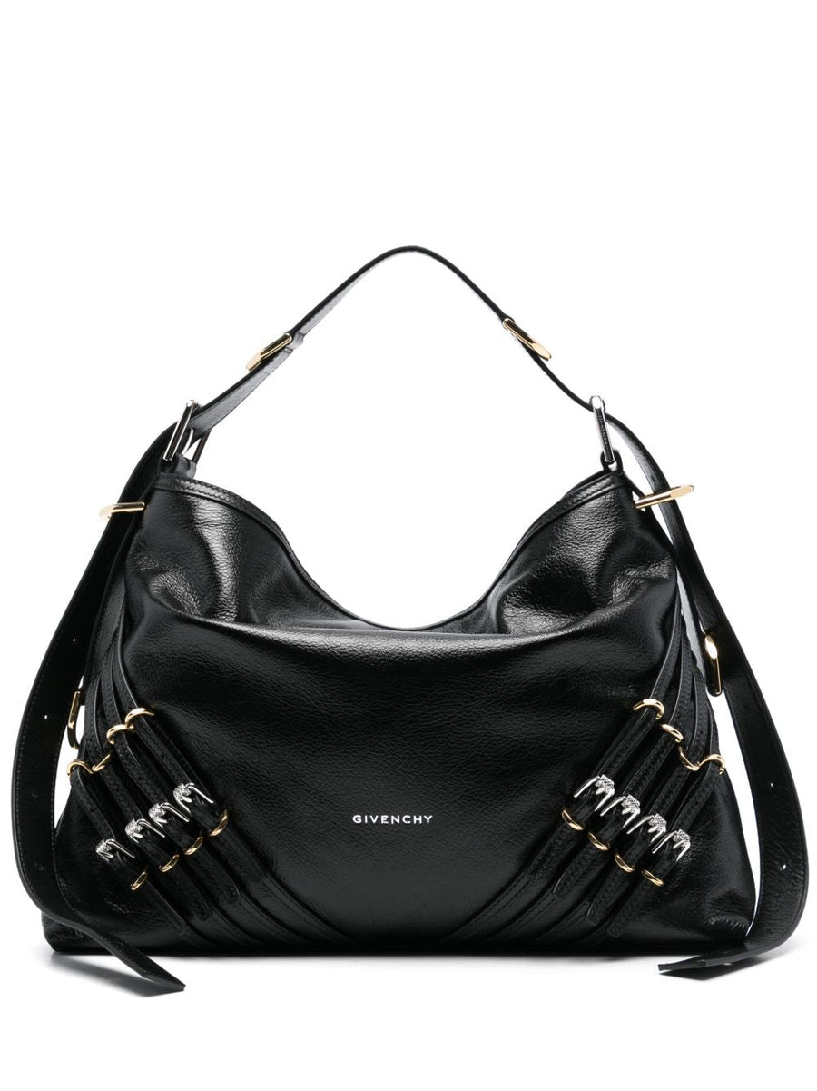 Shoulder Bag Voyou Medium Black Calfskin