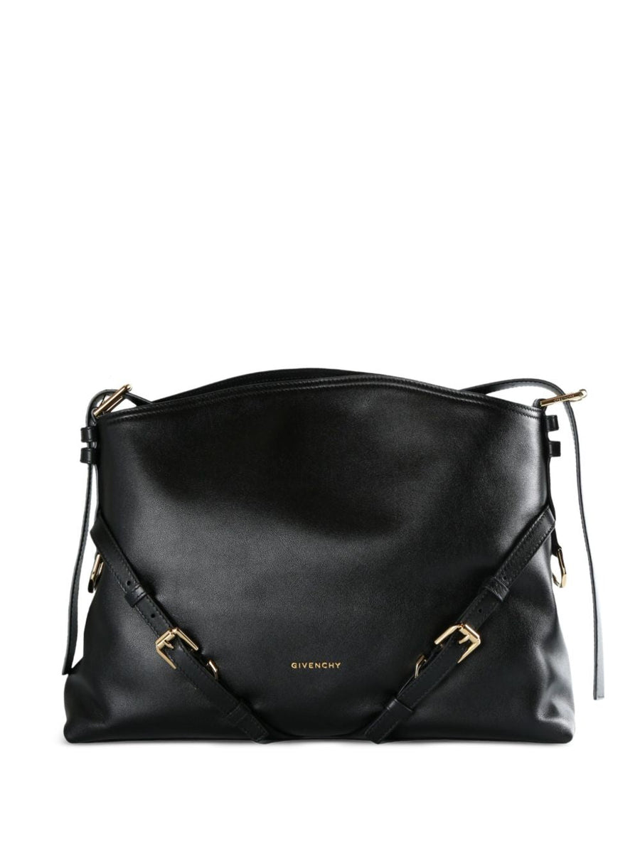 Shoulder Bag Voyou Medium Black Calfskin