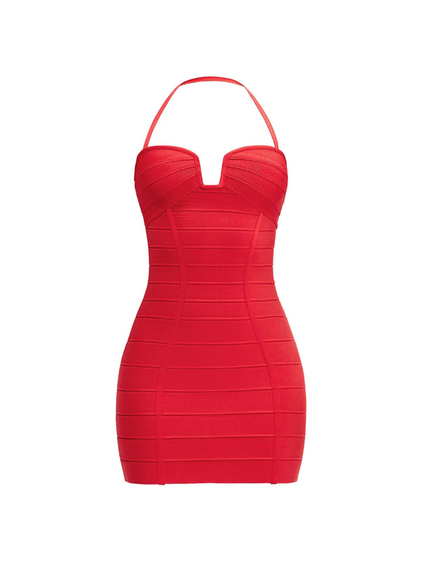 Mini Dress The Holly Red Polyester