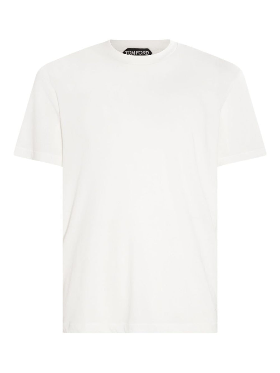 Crewneck T-Shirt White Lyocell T-shirts